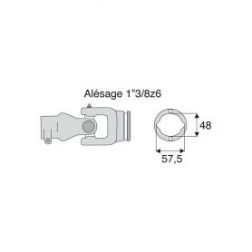 Joint extérieur 36x89 tube Citron