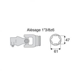 Joint extérieur 36x89 tube Etoile