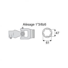 Joint extérieur 36x89 tube Etoile