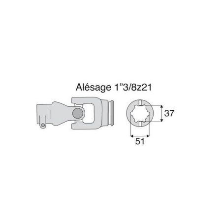 Joint complet Benzi tube int étoile 37x51 verrouillage à poussoir 1"3/8 z21 Joint complet Benzi tube int étoile 37x51 verrouillage à poussoir 1"3/8 z21