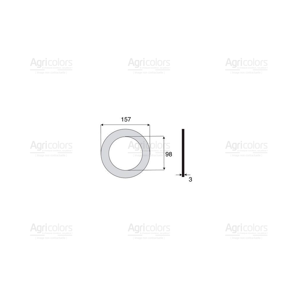 Garniture 157x98x3