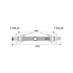 Transmission standard 32x76 longueur 960/1200 Transmission standard 32x76 longueur 960/1200