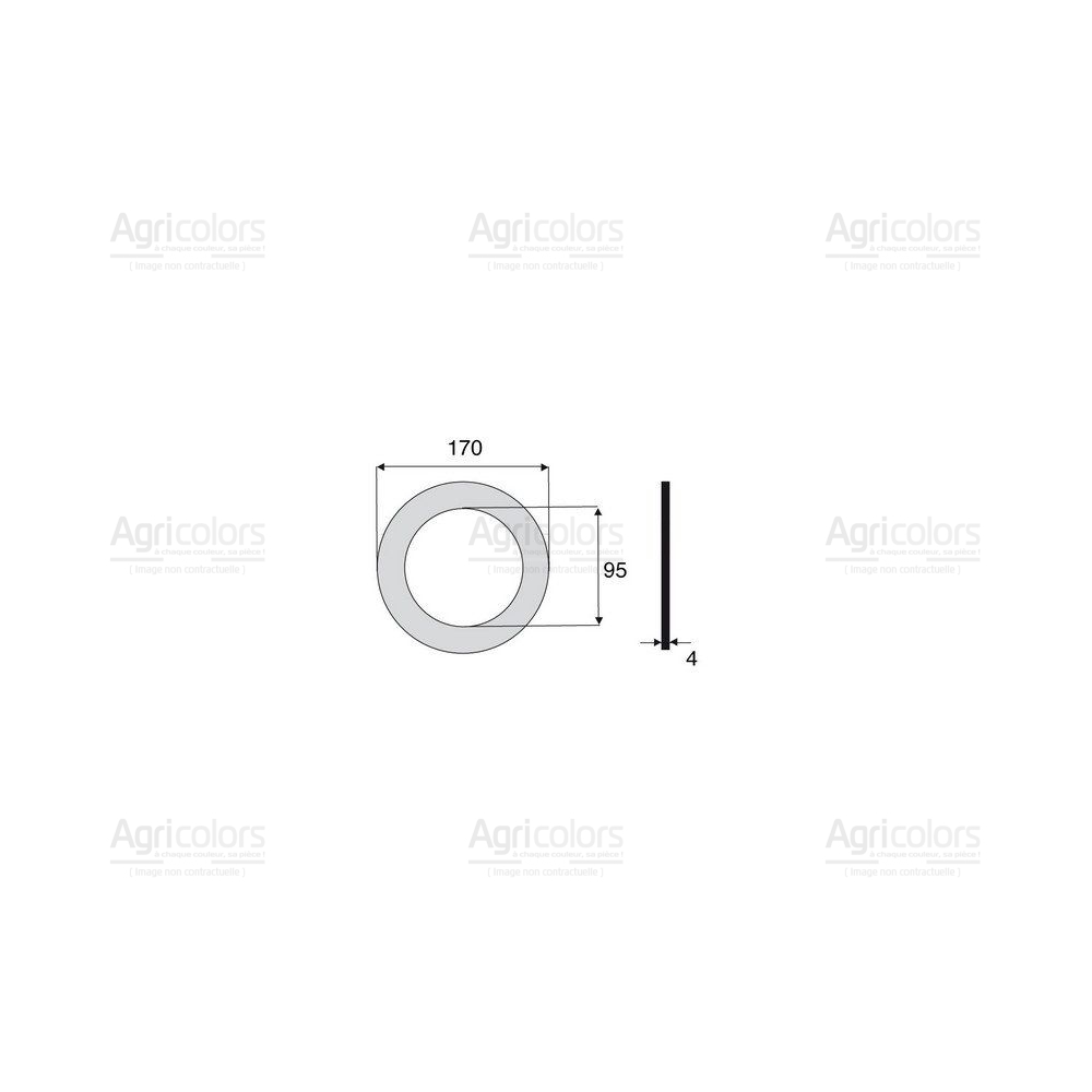 Garniture 170x95x4