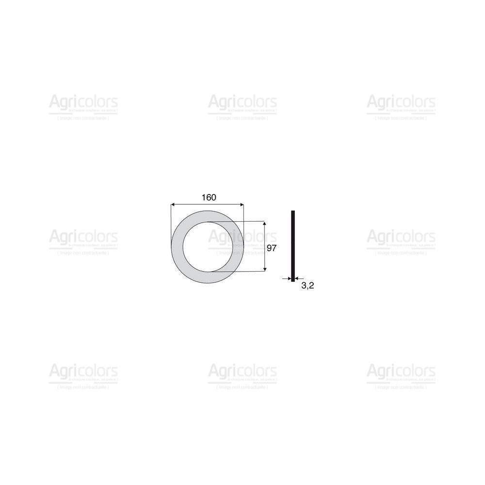 Garniture 160x97x3.2