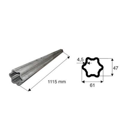Tube de transmission étoile de diamètre 61x47