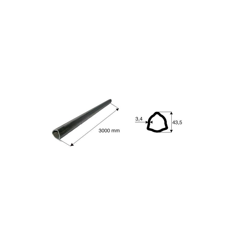 Tube de transmission triangulaire de diamètre 43.5