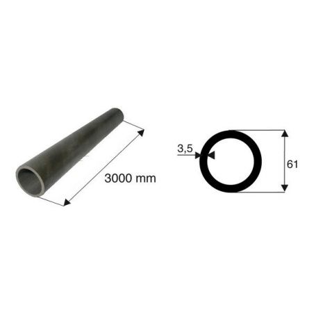 Tube de transmission rond de diamètre 61