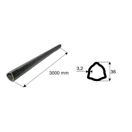 Tube de transmission triangulaire de diamètre 36