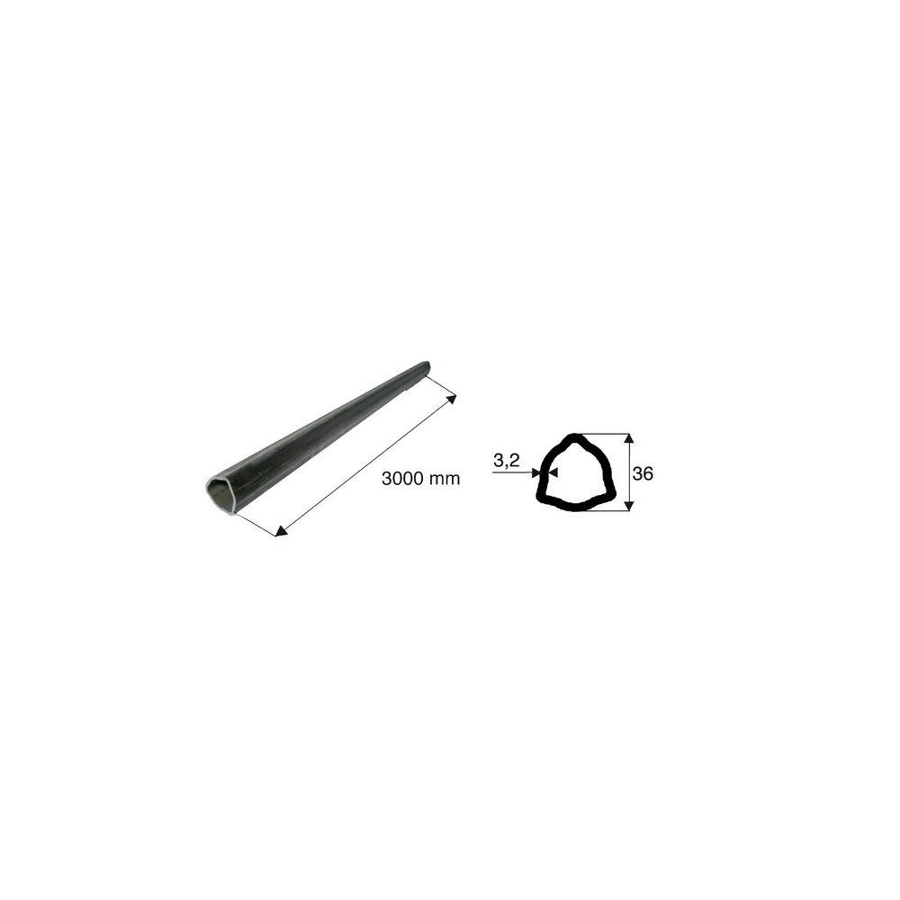 Tube de transmission triangulaire de diamètre 36