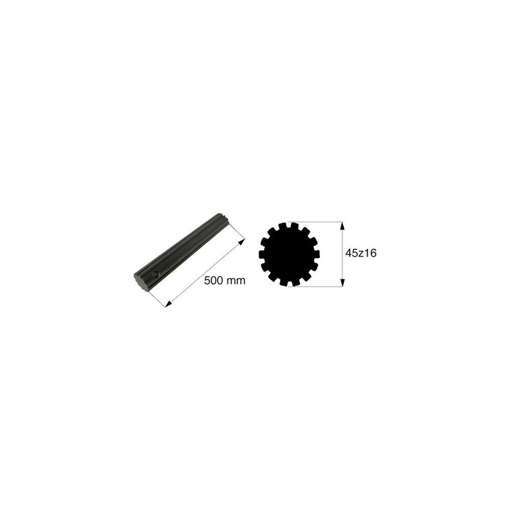 Tube de transmission rond de diamètre 45Z16