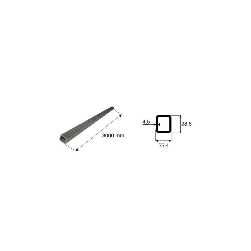 Tube de transmission rectangulaire de diamètre 25.4x28.6