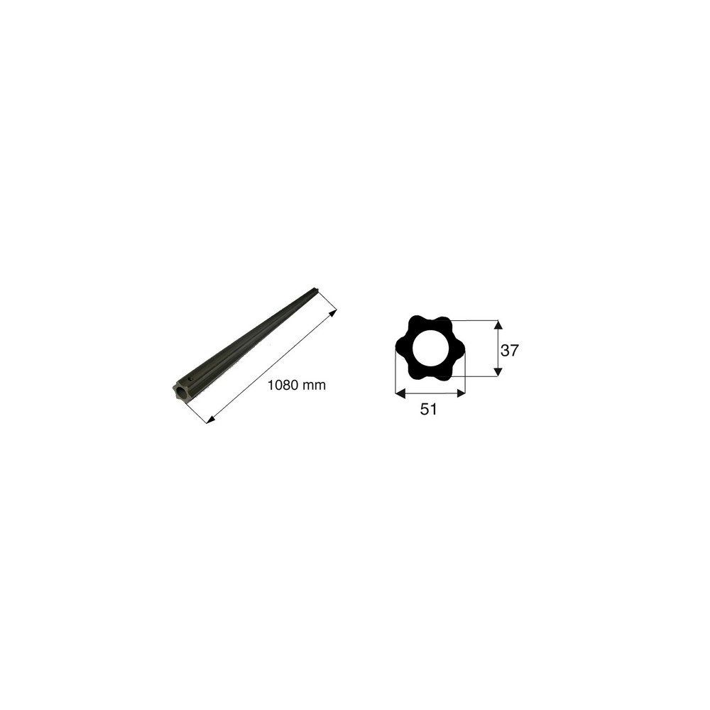 Tube de transmission étoile de diamètre 51x37