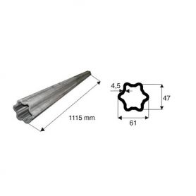Tube de transmission étoile de diamètre 61x47