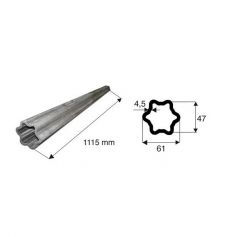 Tube de transmission étoile de diamètre 61x47 Tube de transmission étoile de diamètre 61x47