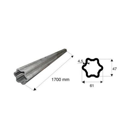 Tube de transmission étoile de diamètre 61x47 Tube de transmission étoile de diamètre 61x47
