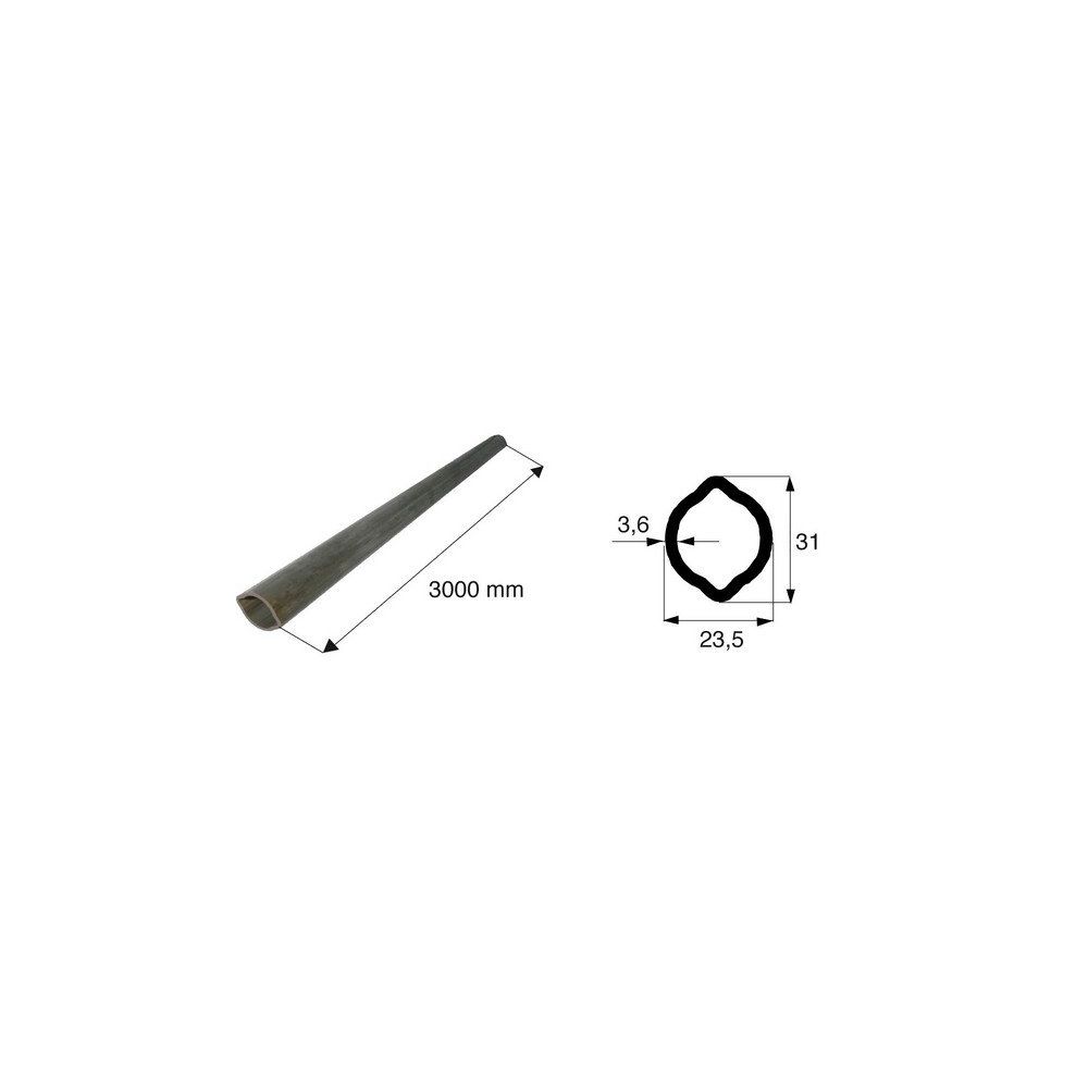 Tube de transmission citron de diamètre 23.5x31