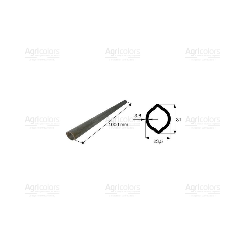 Tube de transmission citron de diamètre 23.5x31