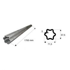 Tube de transmission étoile de diamètre 71.5x57.5