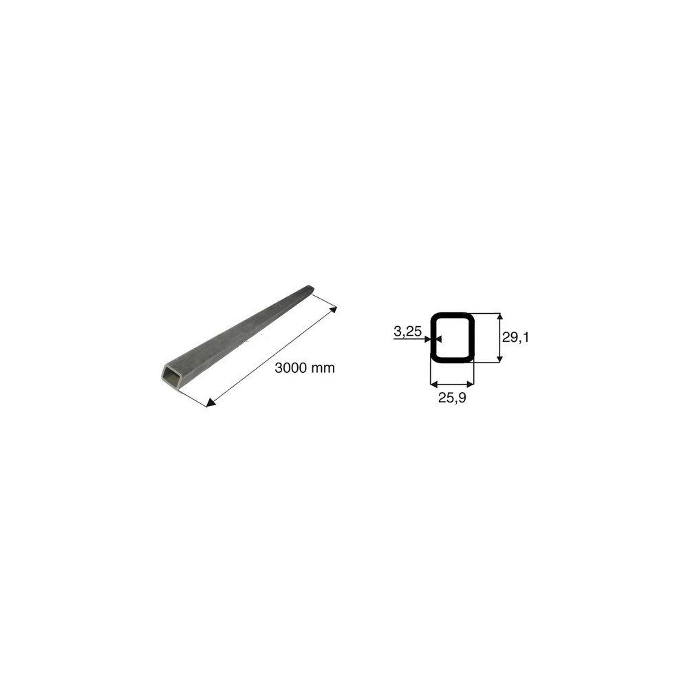 Tube de transmission rectangulaire de diamètre 25.9x29.1