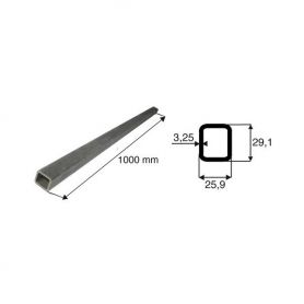 Tube de transmission rectangulaire de diamètre 25.9x29.1
