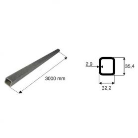 Tube de transmission rectangulaire de diamètre 32.2x35.4