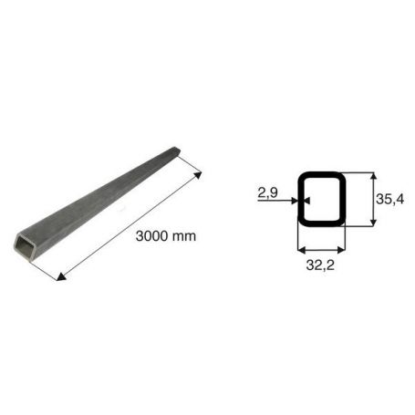 Tube de transmission rectangulaire de diamètre 32.2x35.4 Tube de transmission rectangulaire de diamètre 32.2x35.4