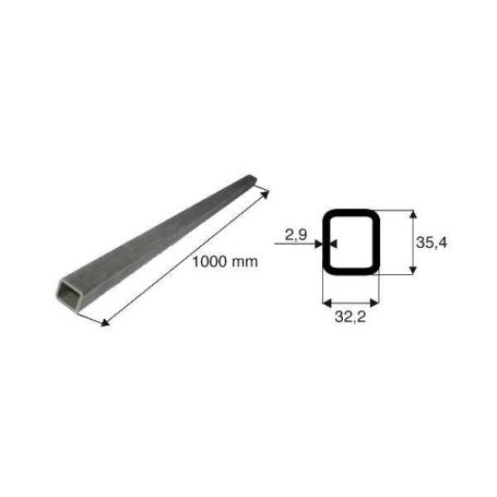 Tube de transmission rectangulaire de diamètre 32.2x35.4
