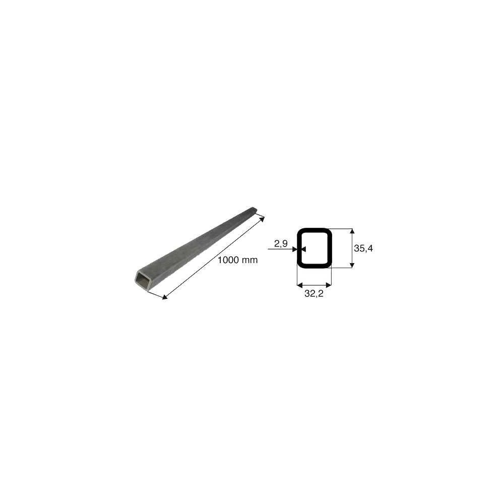 Tube de transmission rectangulaire de diamètre 32.2x35.4