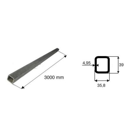 Tube de transmission rectangulaire de diamètre 35.8x39 Tube de transmission rectangulaire de diamètre 35.8x39