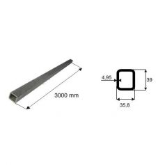 Tube de transmission rectangulaire de diamètre 35.8x39 Tube de transmission rectangulaire de diamètre 35.8x39