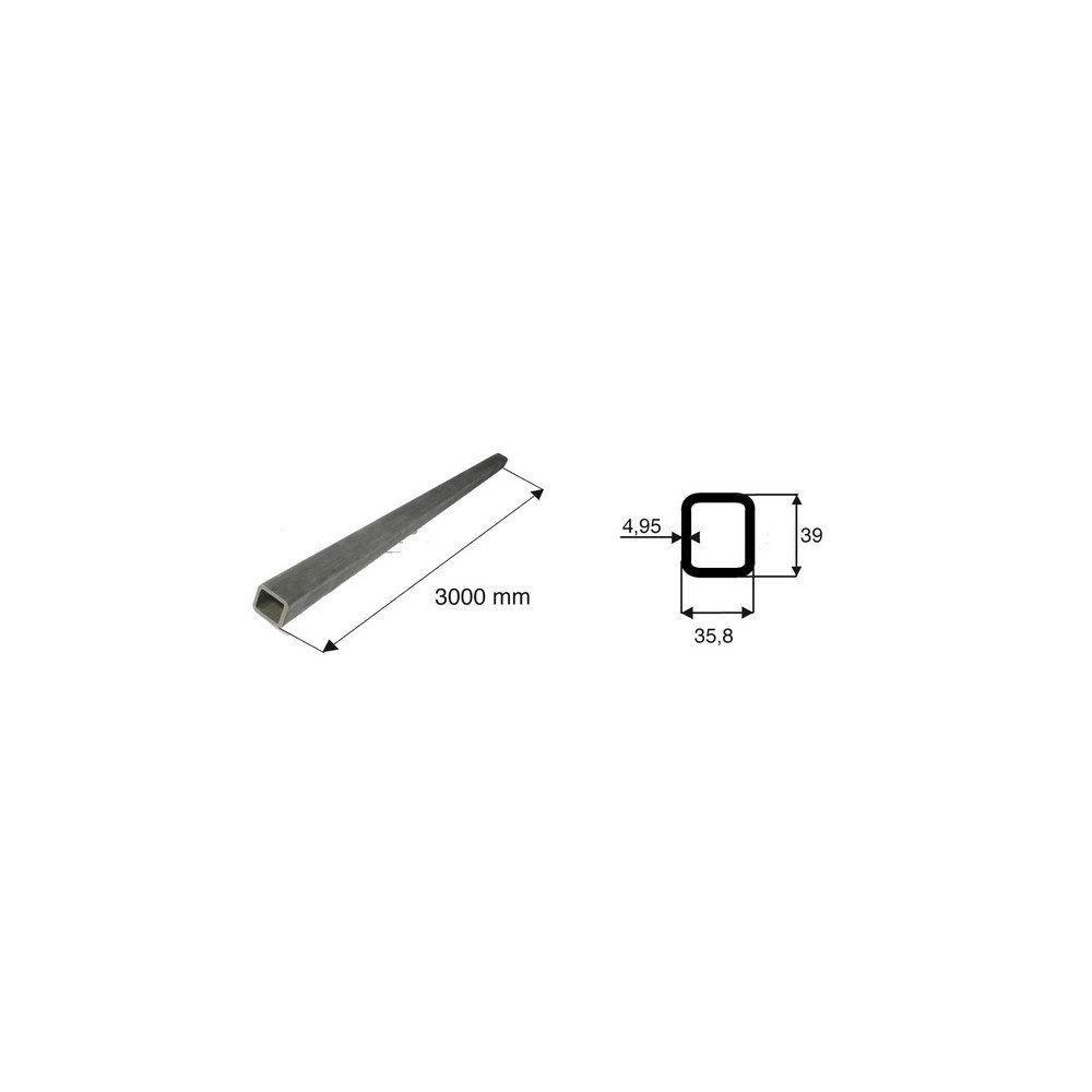 Tube de transmission rectangulaire de diamètre 35.8x39