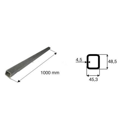Tube de transmission rectangulaire de diamètre 45.3x48.5