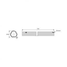 Tube de transmission Free Rotation de diamètre 48
