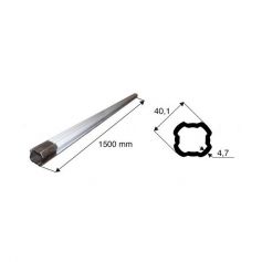 Tube de transmission quadrilobé de diamètre 40.1 longueur 1500 Tube de transmission quadrilobé de diamètre 40.1 longueur 1500