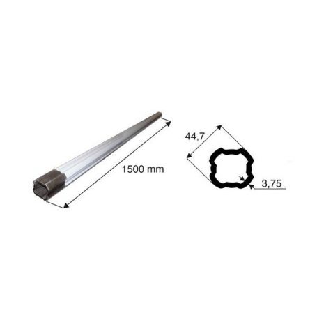 Tube de transmission quadrilobé de diamètre 44.7 Tube de transmission quadrilobé de diamètre 44.7