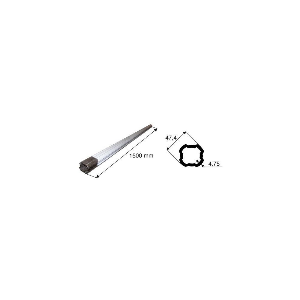 Tube de transmission quadrilobé de diamètre 47.4