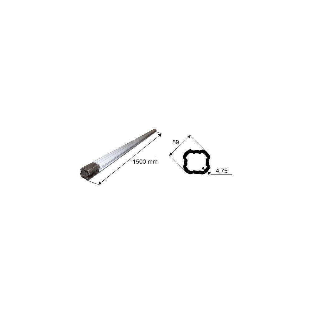 Tube de transmission quadrilobé de diamètre 59