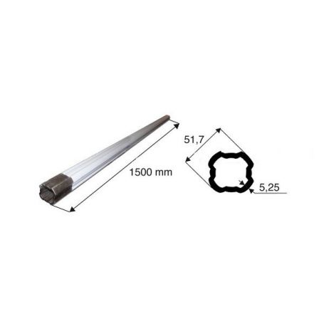Tube de transmission quadrilobé de diamètre 51.7 Tube de transmission quadrilobé de diamètre 51.7