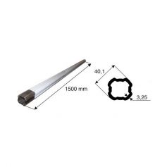 Tube de transmission quadrilobé de diamètre 40.1 en 1500 Intérieur rilsanisé homocinétique Tube de transmission quadrilobé de diamètre 40.1 en 1500 Intérieur rilsanisé homocinétique