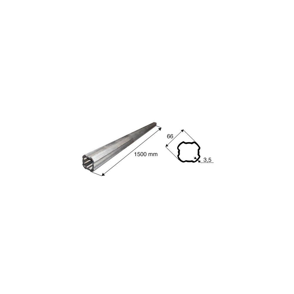 Tube de transmission quadrilobé de diamètre 66