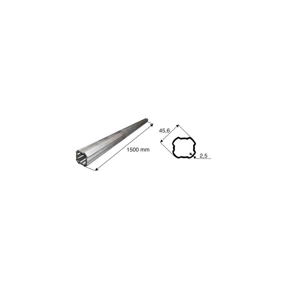 Tube de transmission quadrilobé de diamètre 45.6