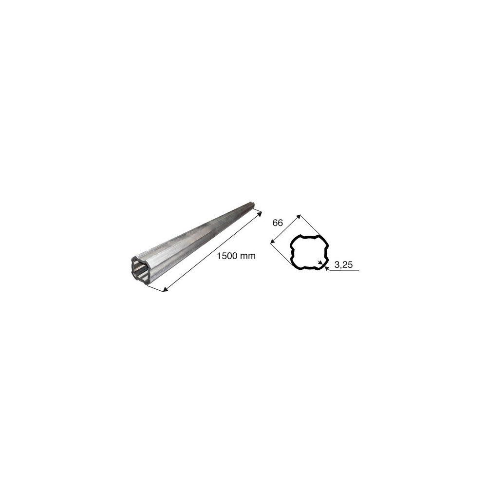 Tube de transmission quadrilobé de diamètre 66