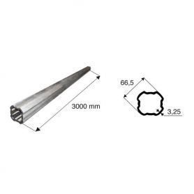 Tube de transmission quadrilobé de diamètre 66