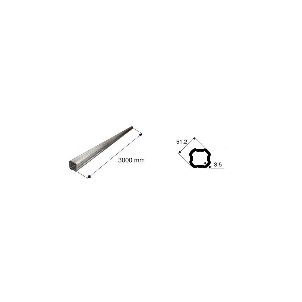 Tube de transmission quadrilobé de diamètre 51.2