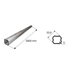 Tube de transmission quadrilobé de diamètre 53.9 Tube de transmission quadrilobé de diamètre 53.9