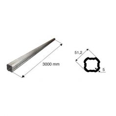 Tube de transmission quadrilobé de diamètre 51.2 Tube de transmission quadrilobé de diamètre 51.2