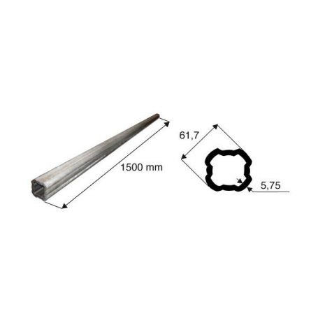 Tube de transmission quadrilobé de diamètre 61.7 Tube de transmission quadrilobé de diamètre 61.7
