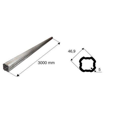 Tube de transmission quadrilobé de diamètre 49.9 Tube de transmission quadrilobé de diamètre 49.9