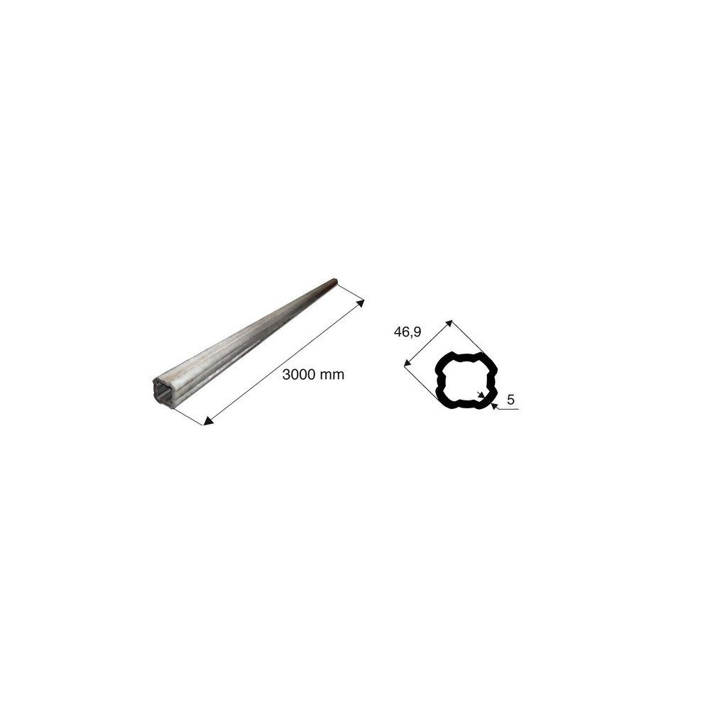 Tube de transmission quadrilobé de diamètre 49.9