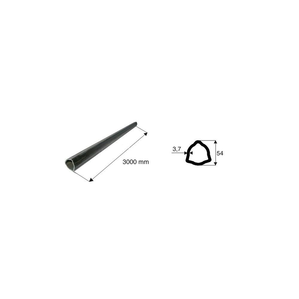 Tube de transmission triangulaire de diamètre 54